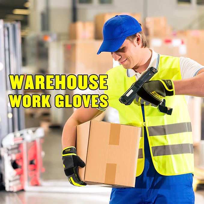 Work Gloves Men Work Gloves for Men Women Touch Screen,Thin Mechanic Working Gloves Lightweight