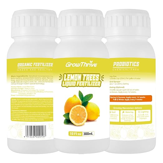 Lemon Tree Fertilizer - Orange, Lemon, Lime, Mango, Avocado - Ideal Micronutrients Plant Food for Tropical Fruit Trees to Grow More Fruit - Garden-Growing Miracle Nutrients, 10 oz