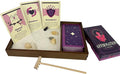 Wooden Zen Garden with Daily Affirmation Cards for Women and Men | White Sand with Rake & Amethyst Wand | Affirmations for Mindfulness, Meditation, and Inspiration | Beautiful 52 Card Deck