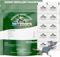 Mouse Repellent Pouches, Natural Formula with Peppermint & Rosemary Oil, Mice Repellent Indoor, Keep Mice and Rats Out of Your Home, Car, RV, Garage, Cabin (10 Pouches)