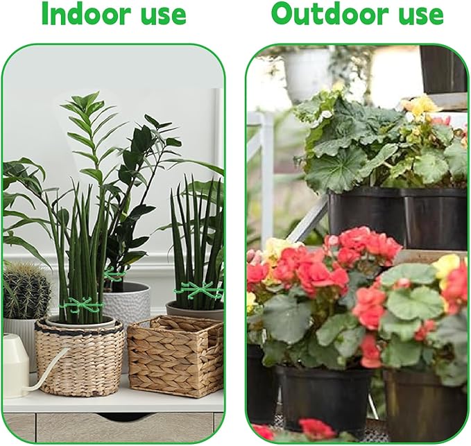 16pcs Plant Stem Support Reusable Plant Growth Accessories 4 Sizes,Climbing Houseplant Stem Supports,Plant Support Rings, Leaf Holders, Indoor Plant Stakes Stabilizer Accessories