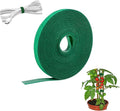 Plant Tape for Climbing Plants,Reusable Garden Tie Tape with Double-Sided Adhesive,Plant Twist Tie,Green Nylon for Outdoor Gardening,Tomato Plant Support,Cable Organization(32.8ft x0.47in)