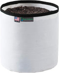 Grow Bag 1 Gallon, Planting Pots - Colorful Plant Grow Bags Pots Gardening Vegetable - Air Pruning Mesh Fabric Plant Container - (White/Black)