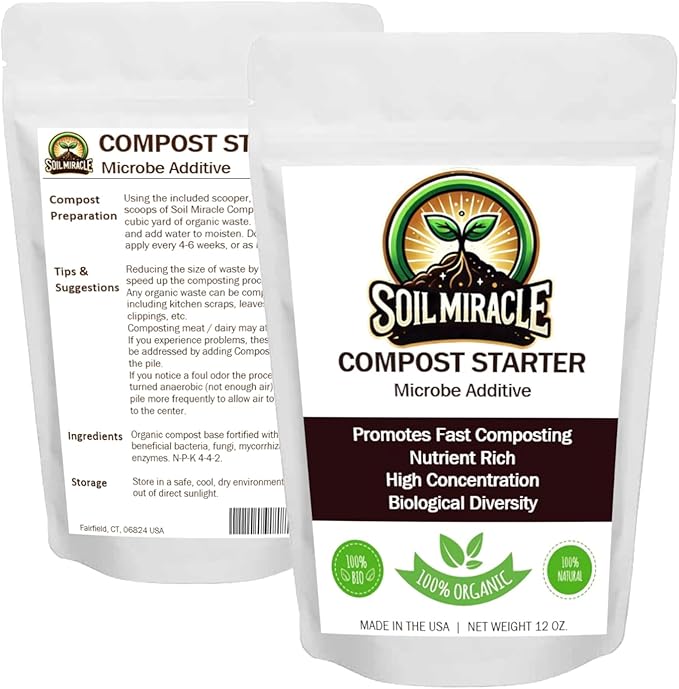 Compost Starter, Accelerator - All-Natural, Organic Formula for Fast, Healthy Composting | Boosts Decomposition of Yard Waste, Kitchen Scraps, and Garden Materials | Easy to Use