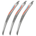 KEENTECH 15 Inch Arc-Shaped Reciprocating Saw Blades for Wood Cutting & Tree Pruning, Cr-V Steel, 6 TPI Triple-Ground Japanese Teeth for Ultra-Fast Wood Cutting, Fits Most Reciprocating Saws, 3-Pack