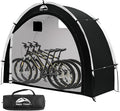 Happy Travel Bike Storage Shed Tent,Outdoor Portable Bicycle Storage Sheds with 210D Oxford Fabric PU4000 Waterproof for 2/3/4/6/8 Bikes,Bike Covers Shelter for Motorcycle,Garden Tools,Toys,Lawn Mower