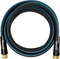 Fevone Garden Hose 12 ft Outdoor, No Kinking, Flexible Water Hose, Heavy Duty Hybrid Polymer, 5/8 Inner Diameter Hose, 3/4 Brass Fittings