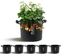 Dipuosile 6-Pack 5 Gallon Grow Bags, Heavy Duty 300G Thickened Nonwoven Plant, Fabric for Tomato,Potato,Vegetables, and Flowers