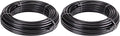 Raindrip 052010P 1/2 in. Drip Irrigation Supply Tubing, 100 ft., for Emitters, Irrigation Parts, and Drip Systems,Black Polythyrene (Pack of 2)