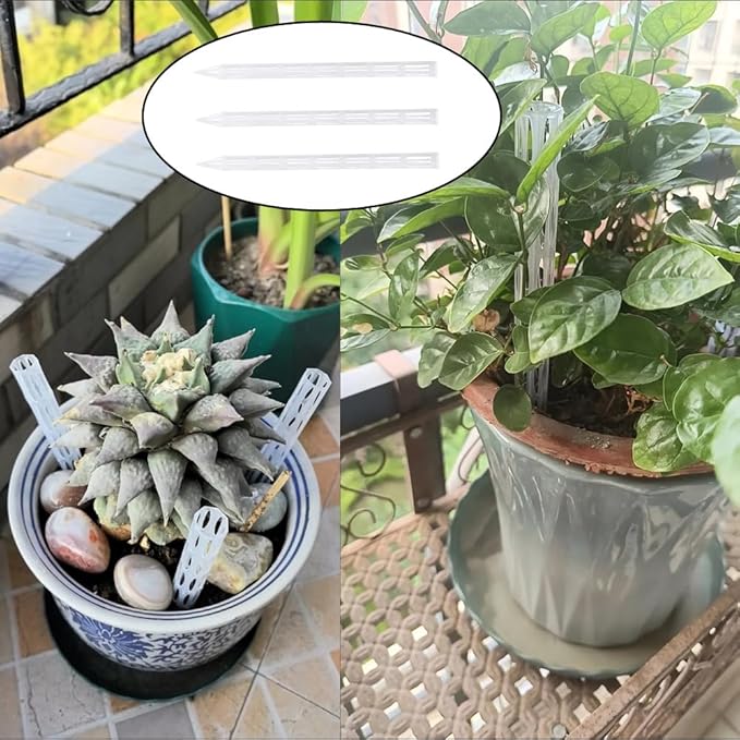 10 Pack Plant Aeration Tubes Potted Plants Watering Stake 8.5'' Deep Root Irrigation Spike Orchid Roots Airflow Stakes for Triumph Tulip Orchid Live Indoor Plant Potting Mix Soil Healthy Roots Ventilation Orchid Mix