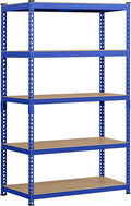 Yaheetech Storage Shelves, 5 Tier Heavy Duty Adjustable Metal Shelving Unit, Industrial Utility Rack for Garage Warehouse Pantry Closet (35.5 W x 17.5 D x 72 H Inches, Blue)
