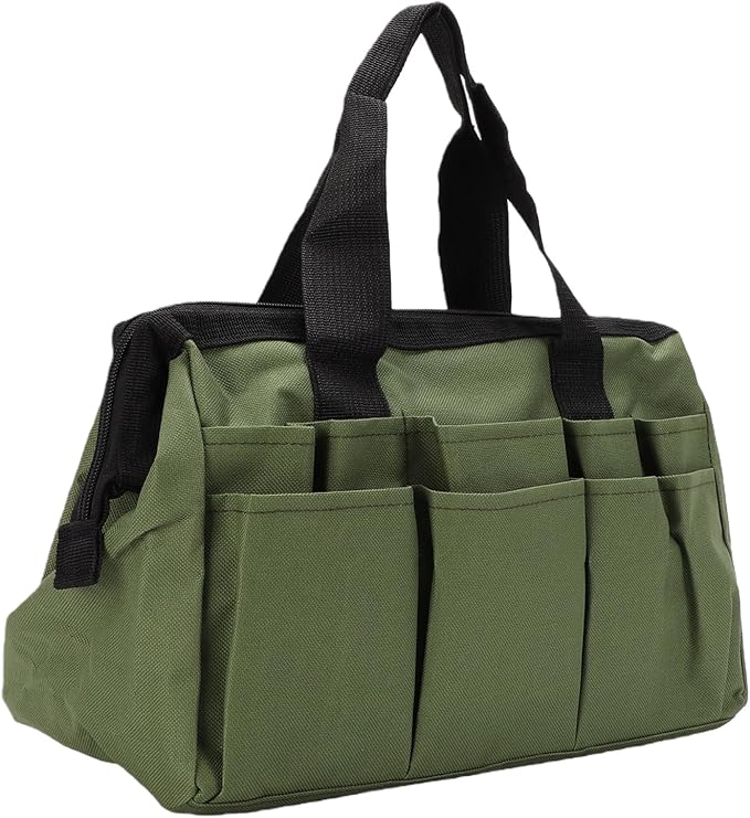 Pomya Foldable Standable Garden Tool Bag | 11-Pocket Oxford Cloth Organizer For Tool Storage