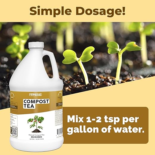 Compost Tea – Liquid Microbial Supplement for Living Soil, Better Nutrient Uptake & Stronger Plants, 1 Gallon