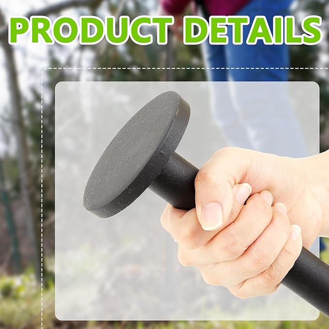 Root Cutter Digging Tool, 72 Inch Steel Tamping and Digging Bar Heavy Duty Garden Remover Tool for Bamboo Tree Roots Firewood Cutter Rocks Shrubs Bushes Stumps