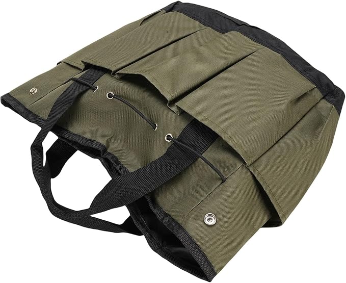 Garden Tool Bag Durable Garden Organizer for Outdoor Camping, Oxford Cloth Tool Holder for Gardeners (Green Aluminum Alloy)