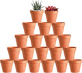 KOAMLY 3 inch Plant Nursery pots Number of Items in a 20 Pack, with Drain, Succulent Seedling Planter, use with Indoor, windowsill, Terra Cotta red Flower pots Wedding Decoration Best Gift for Aunts