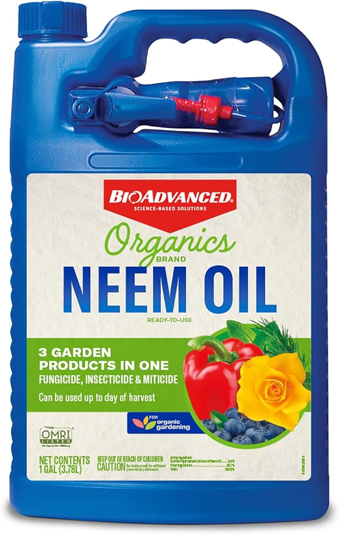 BioAdvanced Organics Brand Neem Oil, Ready-to-Use, 1 Gal