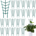 50 Pack Plant Trellis for Pots Garden Trellis for Potted Plants Flower Pots Support Stackable Plastic Mini Trellis for Climbing Plants Peas(Straight Line)