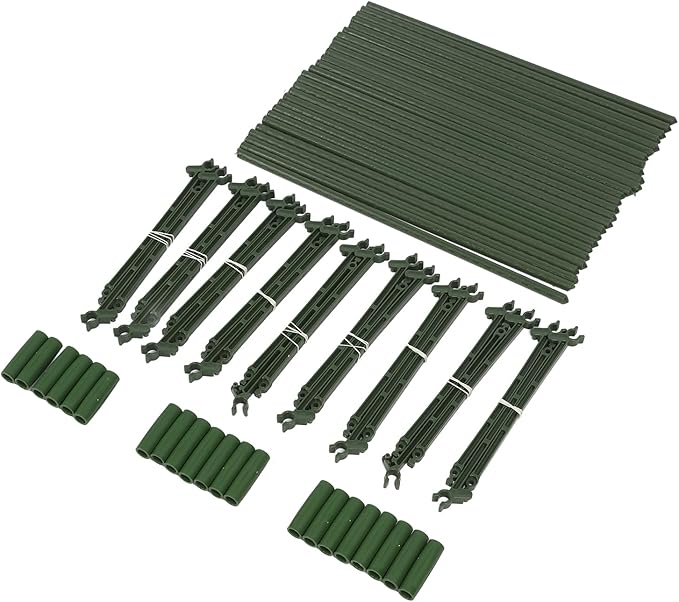 Zerone Tomato Cage, Sturdy Tomato Plant Stakes Support Cages, for Robust Growing, Adjustable Stakes with Multifunctional Usage and Easy Assembly, Suitable for Indoor and Outdoor (120cm)