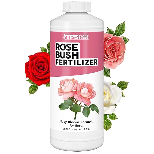 Rose Bush Fertilizer, Complete Liquid Rose Bush Plant Food, 32 oz (1 Quart)