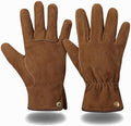 Leather Safety Work Gloves Gardening Carpenter Thorn Proof Truck Driving for Mens and Womens Waterproof heavy duty