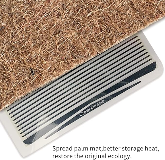 Reptile Heat Pad, Adjustable Temperature Control Lizard Terrarium Heating Mat for Small Animals Snake Turtle Bearded Dragon Gecko and Plant (5W)