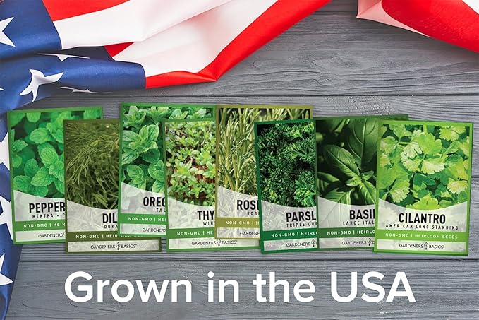 Gardeners Basics Hydroponic Herb Pods Grow Kit Compatible with Aerogarden & Lettuce Grow - 8 Varieties of Fresh Culinary Herbs Indoors and Outdoors Seeds, Aquaponic & Hydroponic Herb Seed Pod Kit