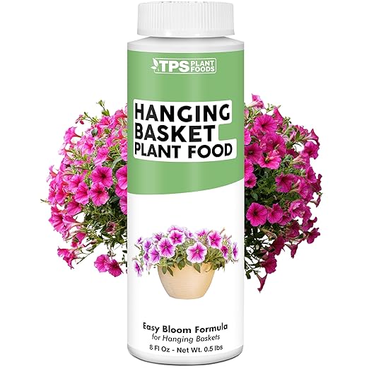 Hanging Basket Plant Food – Liquid Plant Food for More Blooms, Fuller Growth & Vibrant Color, 8 oz