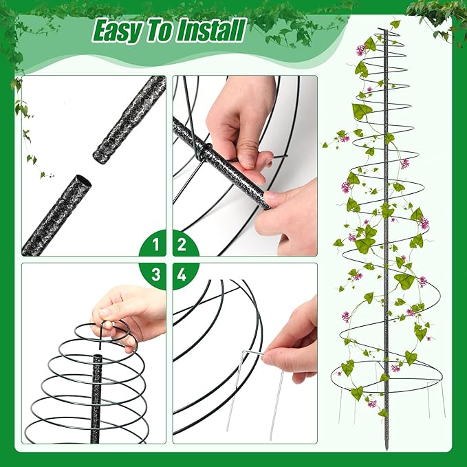 Trellis for Climbing Plants Outdoor,Plants Trellis 73 inch Support Metal Garden Trellis for Plants Flowers Light Vegetables Vine Support