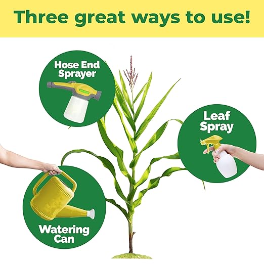 Corn Fertilizer – Liquid Plant Food for Bigger Ears, Strong Stalks & Healthy Kernel Development, 32 oz