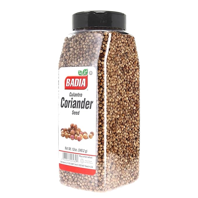 Badia Coriander Seeds Whole, 12 oz - Bright, Citrusy & Slightly Peppery Flavor