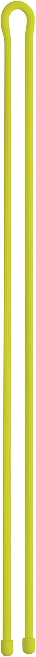 Nite Ize, Inc. GTM64-33-R6 Nite IZE Gear, Original Reusable Rubber Mega-Sized, 2X Bigger + Stronger for Heavy Duty Projects, 64 Inch, Black, Made in The USA Twist Tie, 64", Neon Yellow