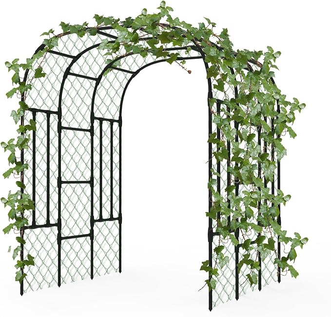 Trellis for Climbing Plants Outdoor - Size of The Grape Vine Trellis: 71 * 69 * 79 inch - Cucumber Trellis for Raised Bed, Garden Trellis for Climbing Plants, Cucumber, Vegetable, Tomato