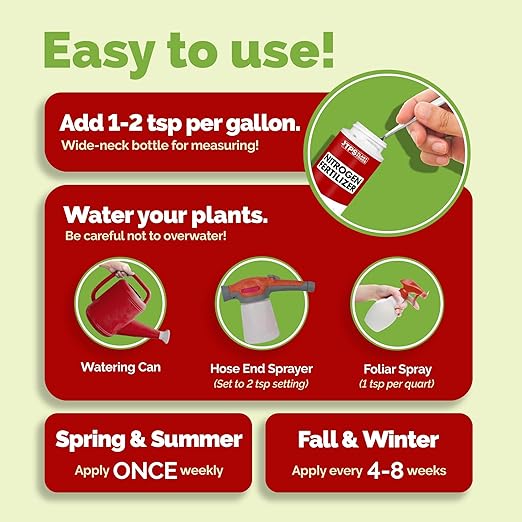 TPS NUTRIENTS Nitrogen for Plants, Tri-Source N Nitrogen for Lush Green Growth, Liquid Plant Fertilizer, 32 oz (1 Quart)