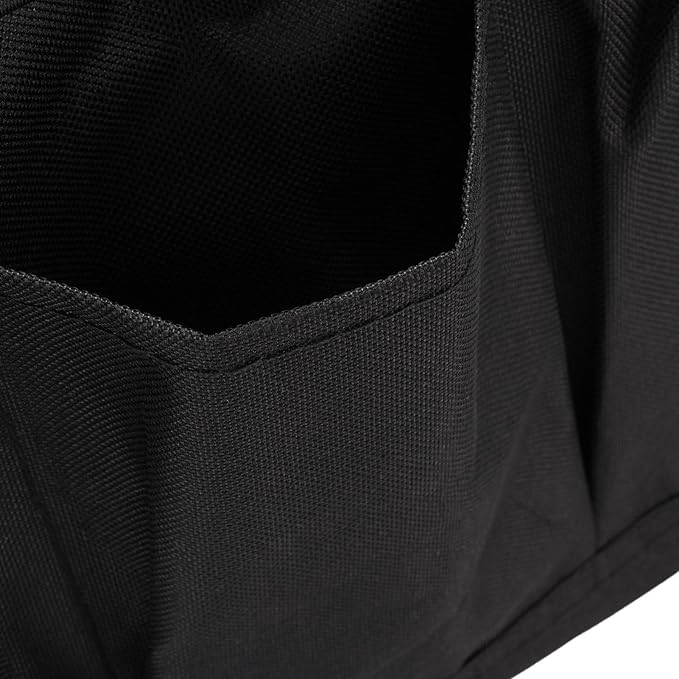 Fdit Garden Tool Bag, Portable WearProof Gardening Organizer for Outdoor Camping, Oxford Cloth (Black)