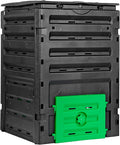 JupiterForce 120 Gallon Large Compost Bin, BPA Free Outdoor Composting Tumblers for Garden Patio, Easy Assembling, Fast Creation of Fertile Soil, Lightweight