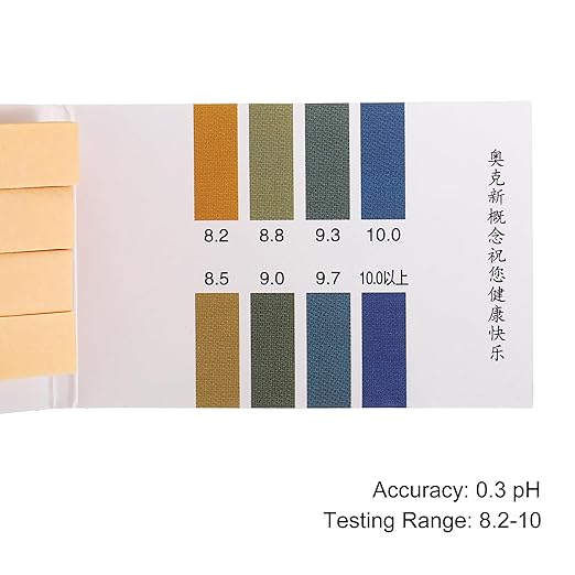 PATIKIL PH Test Strips 8.2-10, 2 Pack 160 Indicator Papers Litmus Tester for Water Food Soil Alkaline Acid Testing