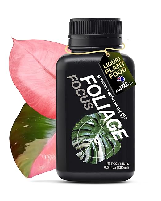 Growth Technology GT Foliage Focus - Liquid Indoor Plant Food for Houseplants, Tropical Plants, Aroids, Ferns and Palms - Concentrated Formula for Vibrant Leaves and Dense Foliage - 8.5 fl oz (250 mL)