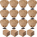 12 Pcs Winter Plant Covers Freeze Protection Reusable Plant Protector Bag with Drawstring Warm Shrubs Cover Frost Protection Planting Jacket Bags for Outdoor Garden, Brown (31.5 x 47.2 Inch)