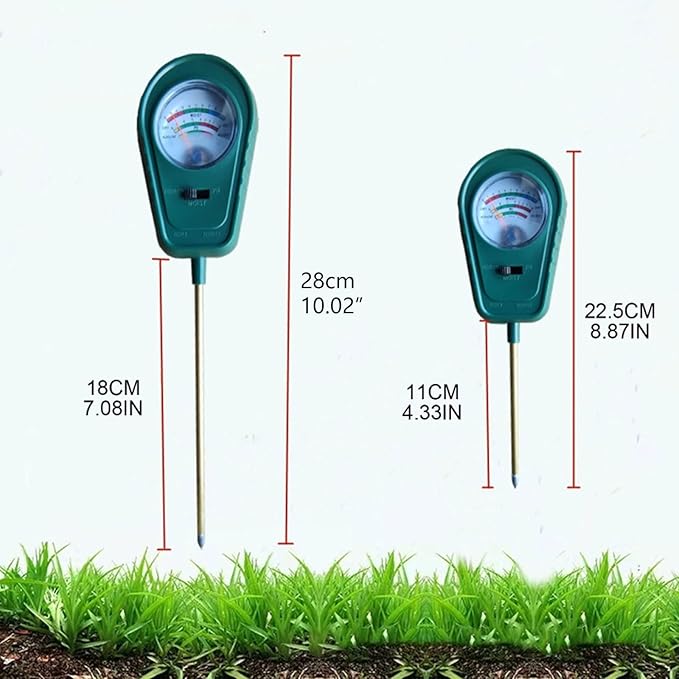 3-in-1 Soil Tester Soil Moisture/Fertility Meter Gardening Farm Lawn Test Kit Tool Digital Plant Probe Hydrometer Soil Tester Digital Soil Tester Kit For Garden Soil Tester For House