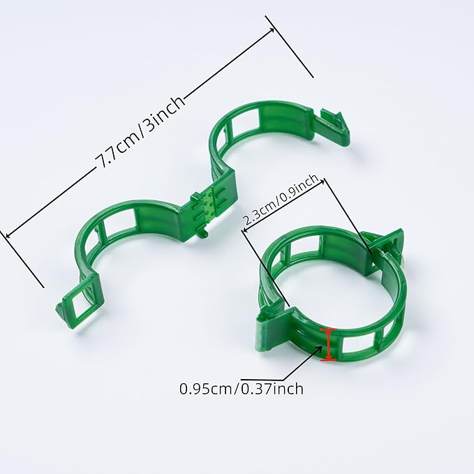 300Pcs Garden Vine Plant Support Clips,Plastic Fixing Clips for Securing and Training Climbing Plants,Tomatoes,Grapes,Vine Vegetables and Potted Plant (300, White)