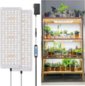 Aumtrly Grow Lights for Indoor Plants, 276 LED Full Spectrum Plant Light for Indoor Growing Seed Starting, 2 Pack Slim Grow Lamp with UL Adapter, 6/12/16H Timer, 3 Light Modes, 5 Dimmable