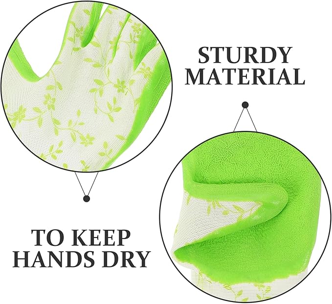TIDTALEO Thorn Proof Gardening Gloves for Women and Men, Wear Resistant Outdoor Yard Gloves with Waterproof, Anti-slip, Puncture-resistant Thickened Fabric for Garden and Landscaping Tasks
