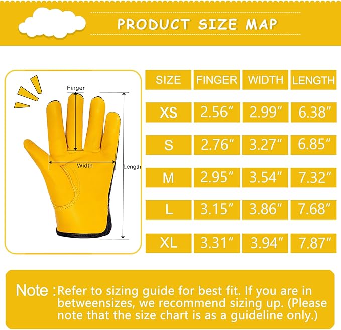 Kids Leather Gardening Work Gloves, Safety Gloves, Reflective Breathable Design, for Children Gardening& Outdoor (Red, X-Small (1-2 Years Old))