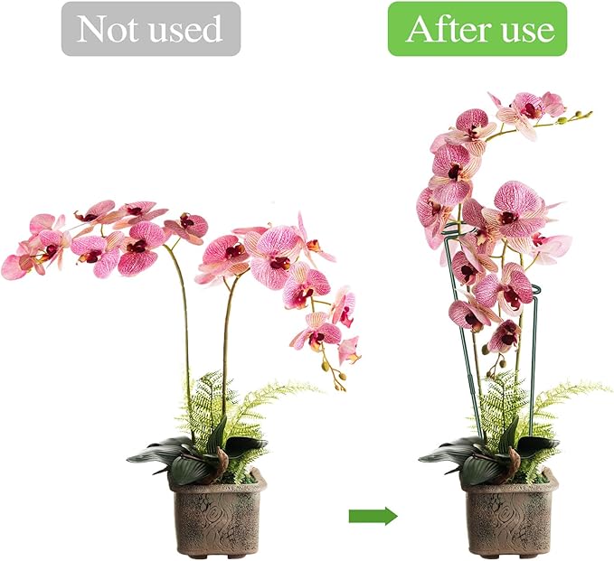 36 Inch Plant Stakes Tall(4 Set), Adjust Three Sizes(12 or 24 or 36 Inch) Plant Support Stakes for Outdoor or Indoor,Garden Plant Stakes for Flowers Amaryllis Tomato Lily Peony Rose Flower Narcissus