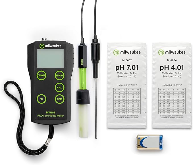 Milwaukee Portable pH/Temperature Meter - MW102
