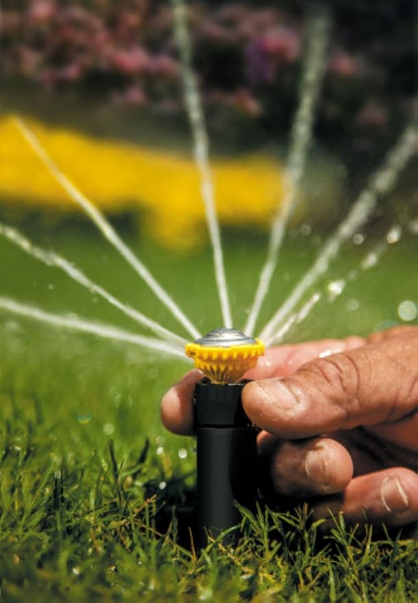 Rain Bird 12SAPROPR Pressure Regulating (PRS) High-Efficiency Pro Rotary Sprinkler, Hand Adjustable 45° - 270° Pattern, 13' - 18' Spray Distance, 4" Pop-up Height