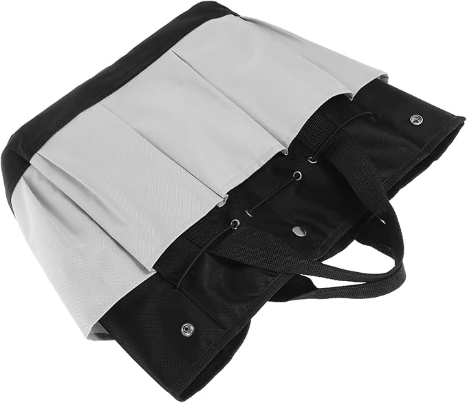 Uonlytech Garden Tool Storage Organizer Bag Multi-Pocket Oxford Cloth Tote for Gardening Tools Spacious Design for Easy Organization for Home and Outdoor Use Grey