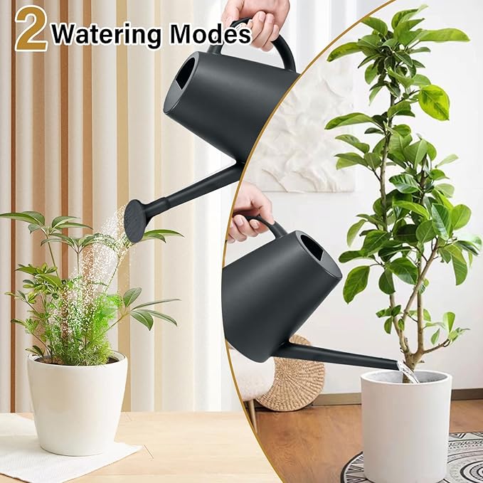 Plastic Watering Can - 1/2 Gallon - Grey