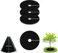 Tree Mulch Ring, 3 Pack 24.41" Non-Woven Tree Mulch Ring, Reusable Tree Ring Mulch Mat, Degradable Weed Control Fabric Mat for Landscaping Weed Control Root Protection, Tree Barrier Ring